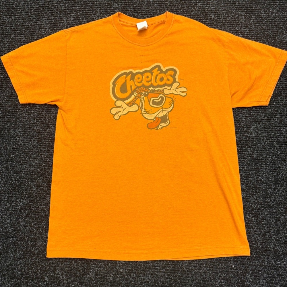 Trau & Loevner Cheetos Chester Cheetah Graphic‎ T-Shirt Orange Mens Large